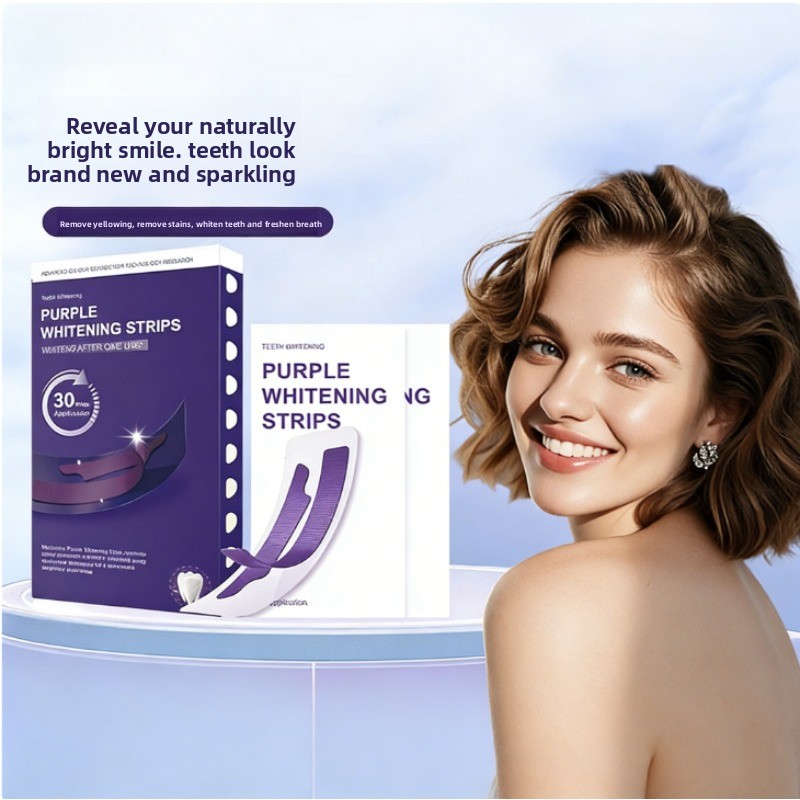Teeth Whitening Strips - شرائط أسنان V34 البنفسجية المضيئة -
