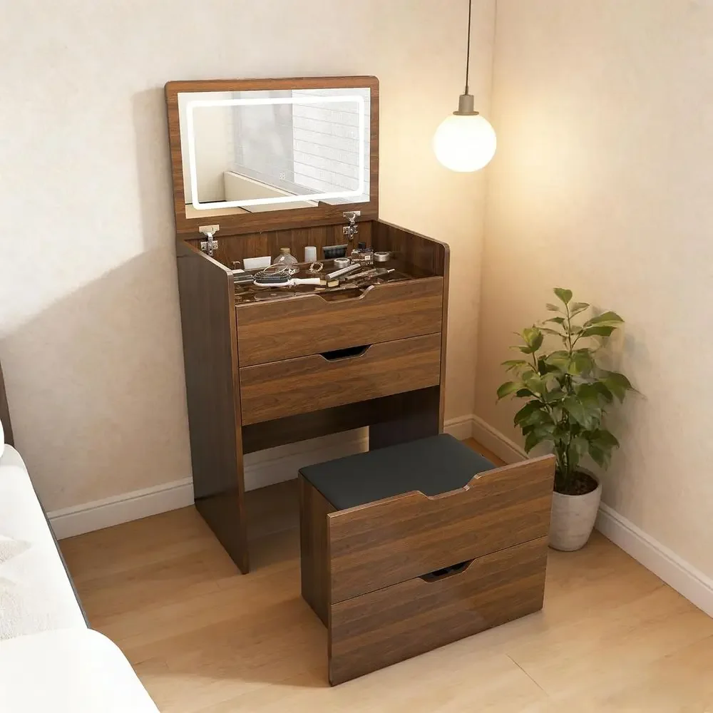 Beauty Makeup Table - طاولة تجميل 3 في 1 مع