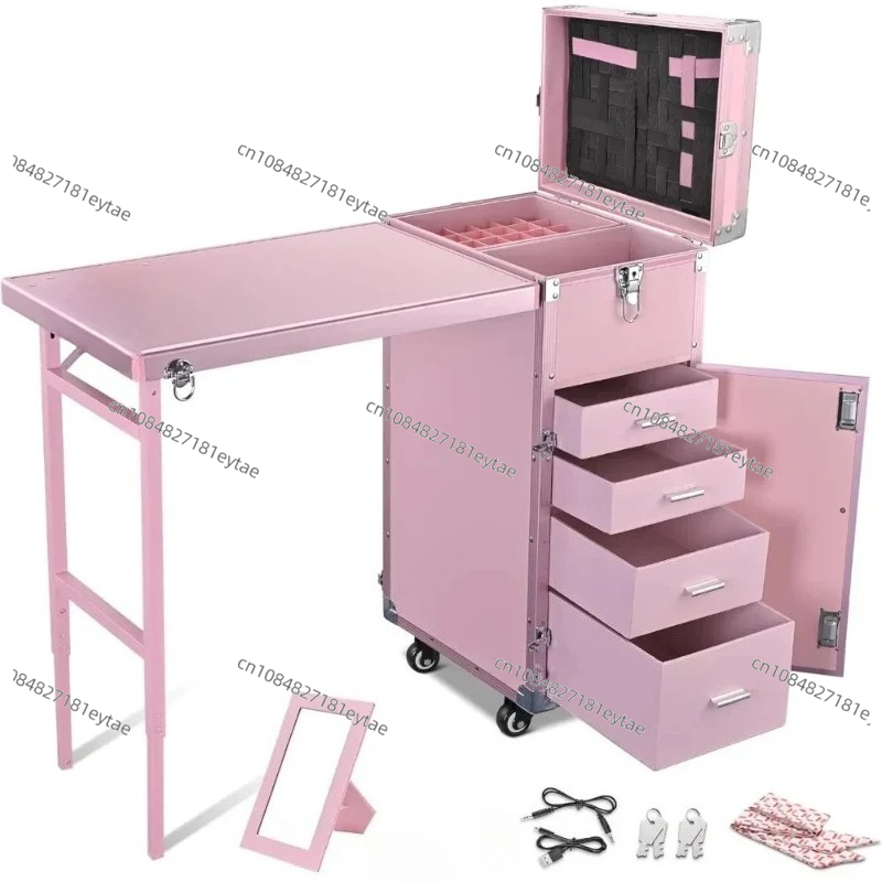 طاولة مانيكير قابلة للطي لطاول - مراجعة Beauty Makeup Table وسعره