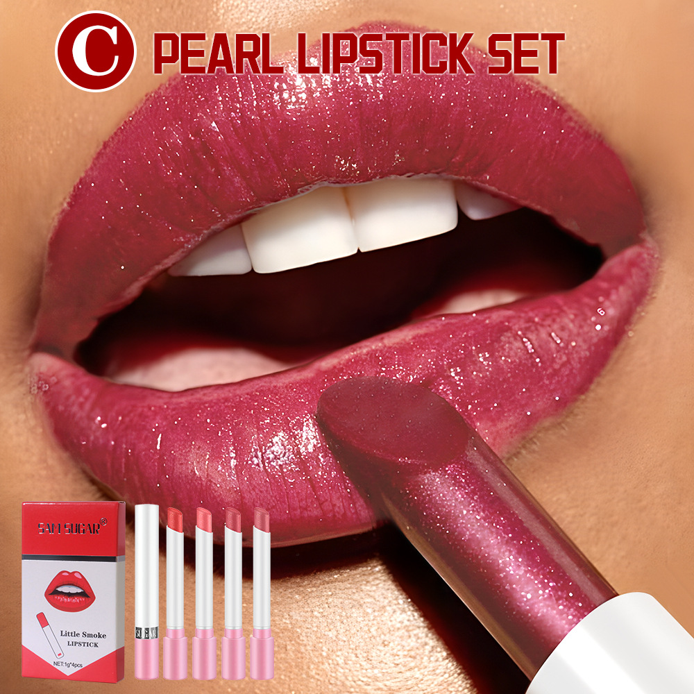 مجموعة أحمر الشفاه السجائر 4 ق - مراجعة Beauty Makeup Gift Sets وسعره