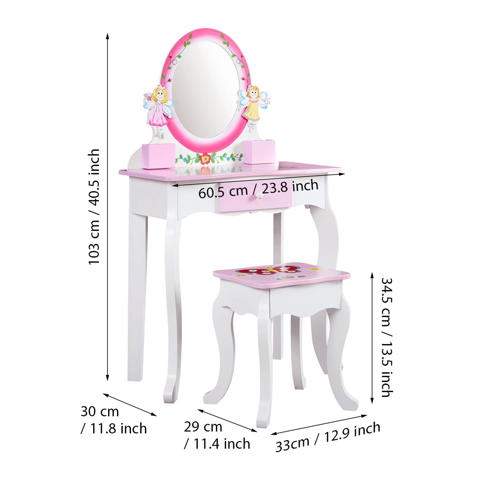 طاولة تجميل للأطفال بتصميم زهر - مراجعة Beauty Makeup Table وسعره