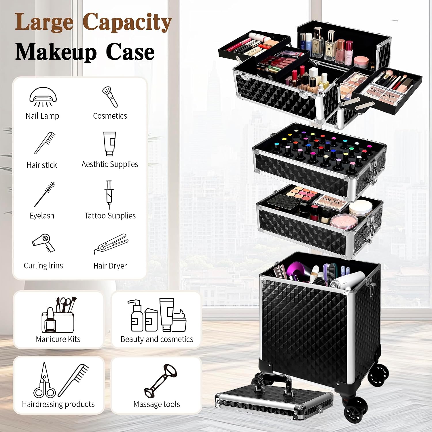 حقيبة مكياج متحركة، صندوق أمتع - مراجعة Makeup Organizer وسعره