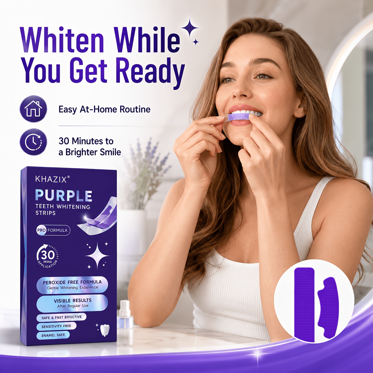 1/10 أزواج من شرائط تبييض الأس - مراجعة Teeth Whitening Strips وسعره