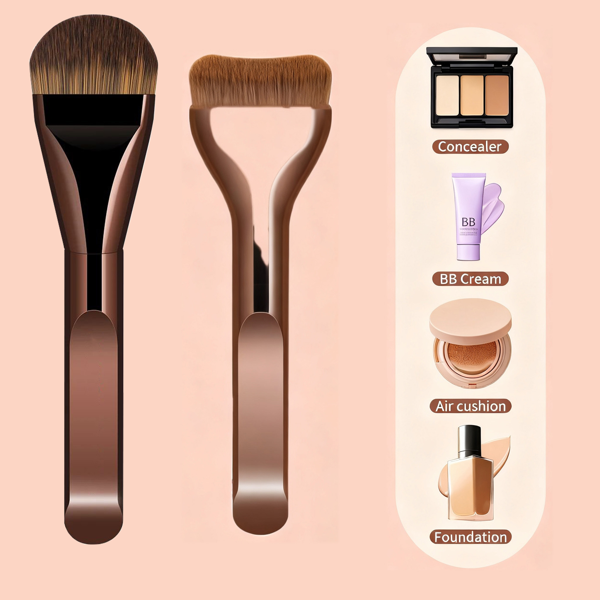 جديد 2 قطعة فرش ماكياج الأساس  - مراجعة Beauty Makeup News وسعره