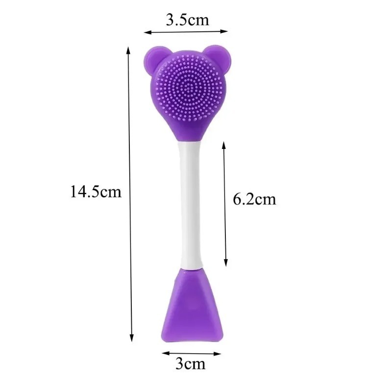 فرشاة سيليكون على شكل دب مزدوج - مراجعة Electric Face Cleanser Brush وسعره