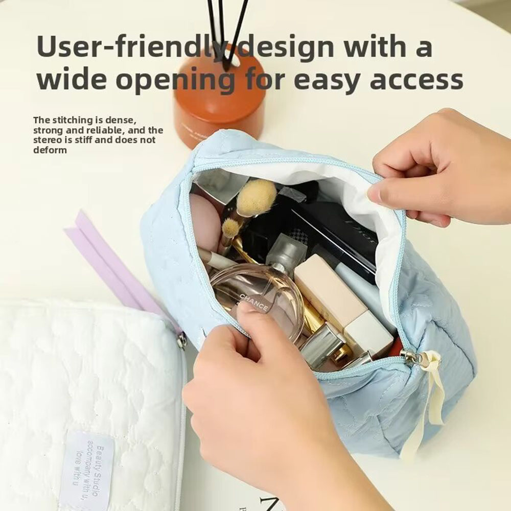 حقيبة مكياج نسائية جديدة بنقشة - مراجعة Makeup Organizer وسعره