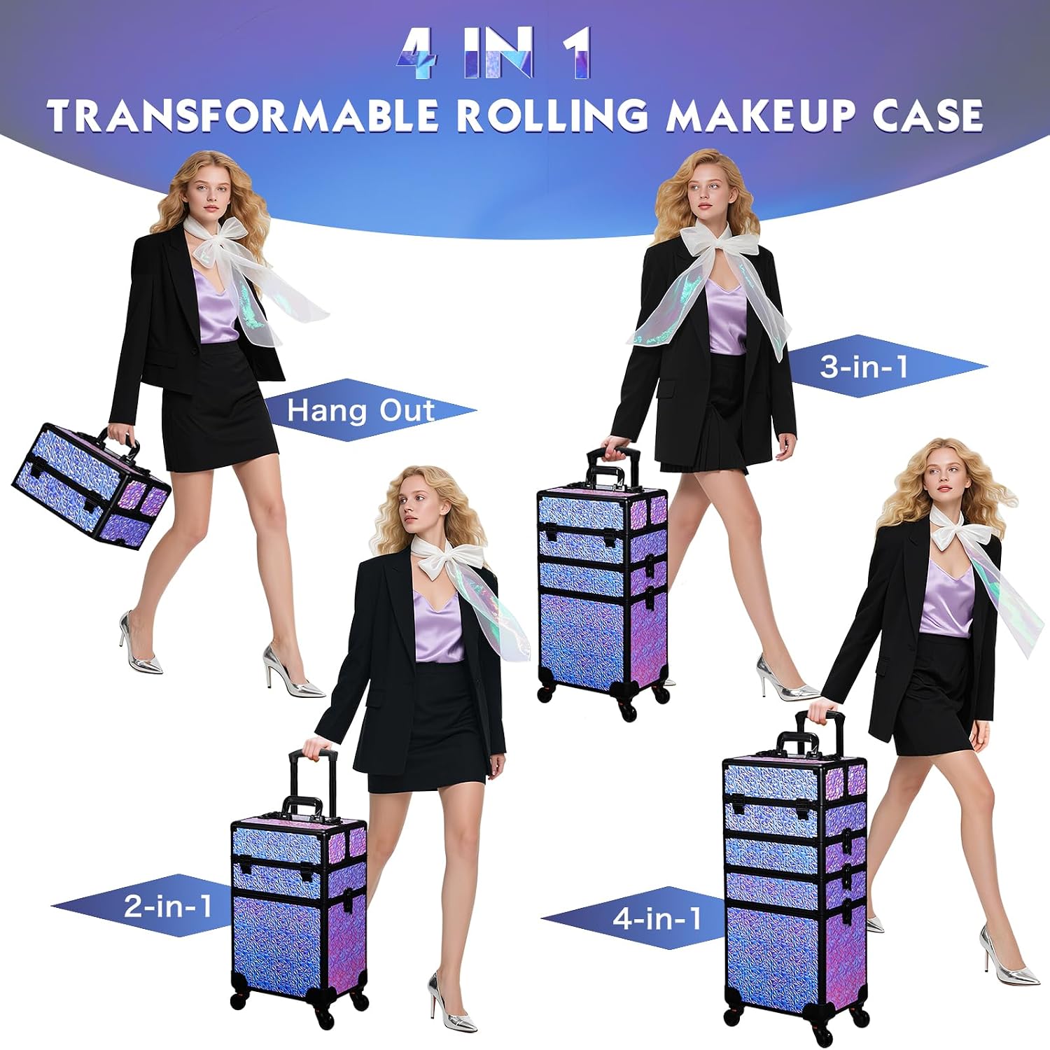 حقيبة مكياج متحركة، عربة تخزين - مراجعة Makeup Organizer وسعره