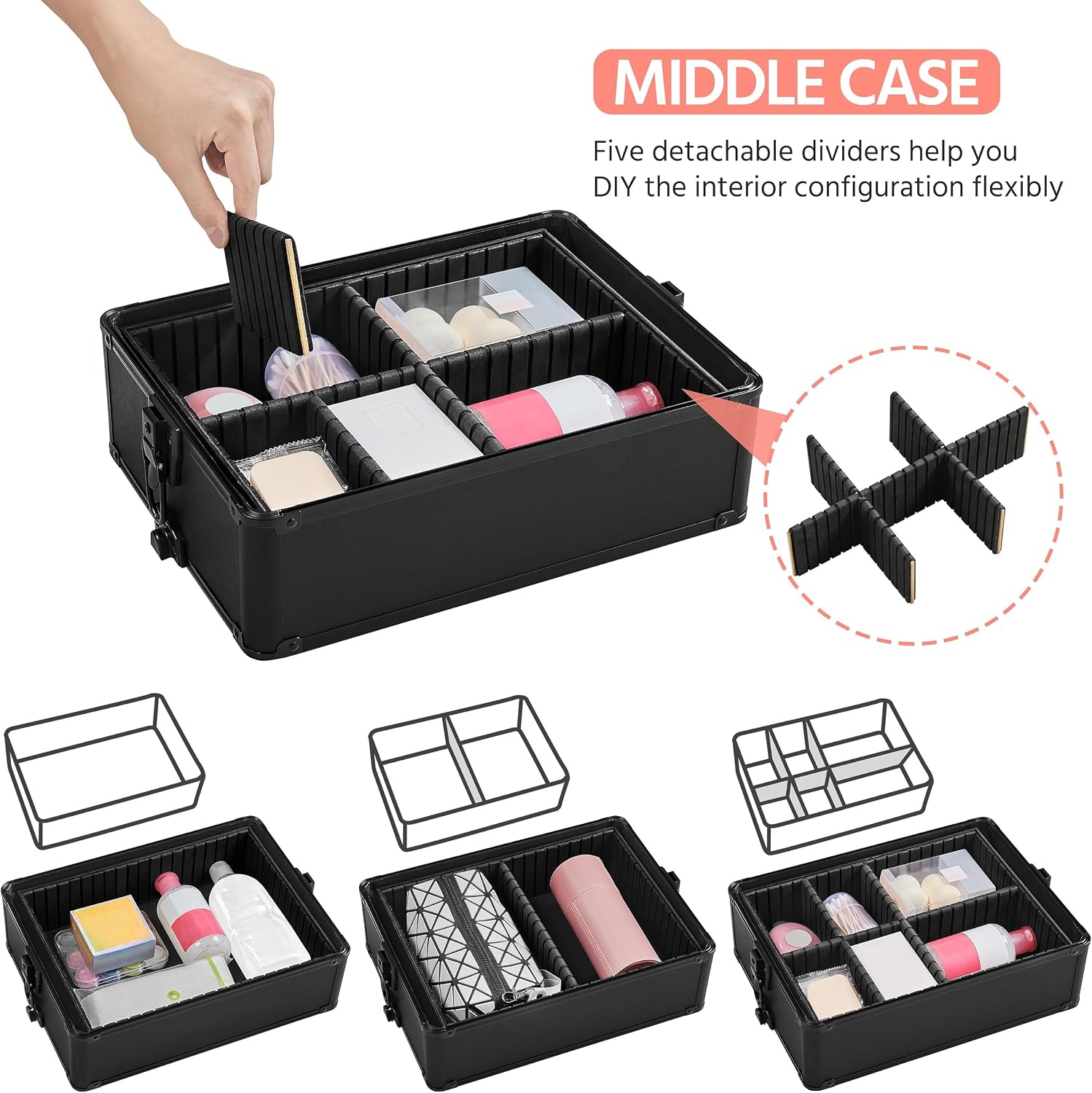 حقيبة مكياج متحركة، عربة تخزين - مراجعة Makeup Organizer وسعره
