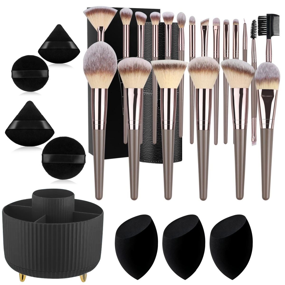 مجموعة فرش مكياج احترافية 1-20 - مراجعة Beauty Makeup Gift Sets وسعره
